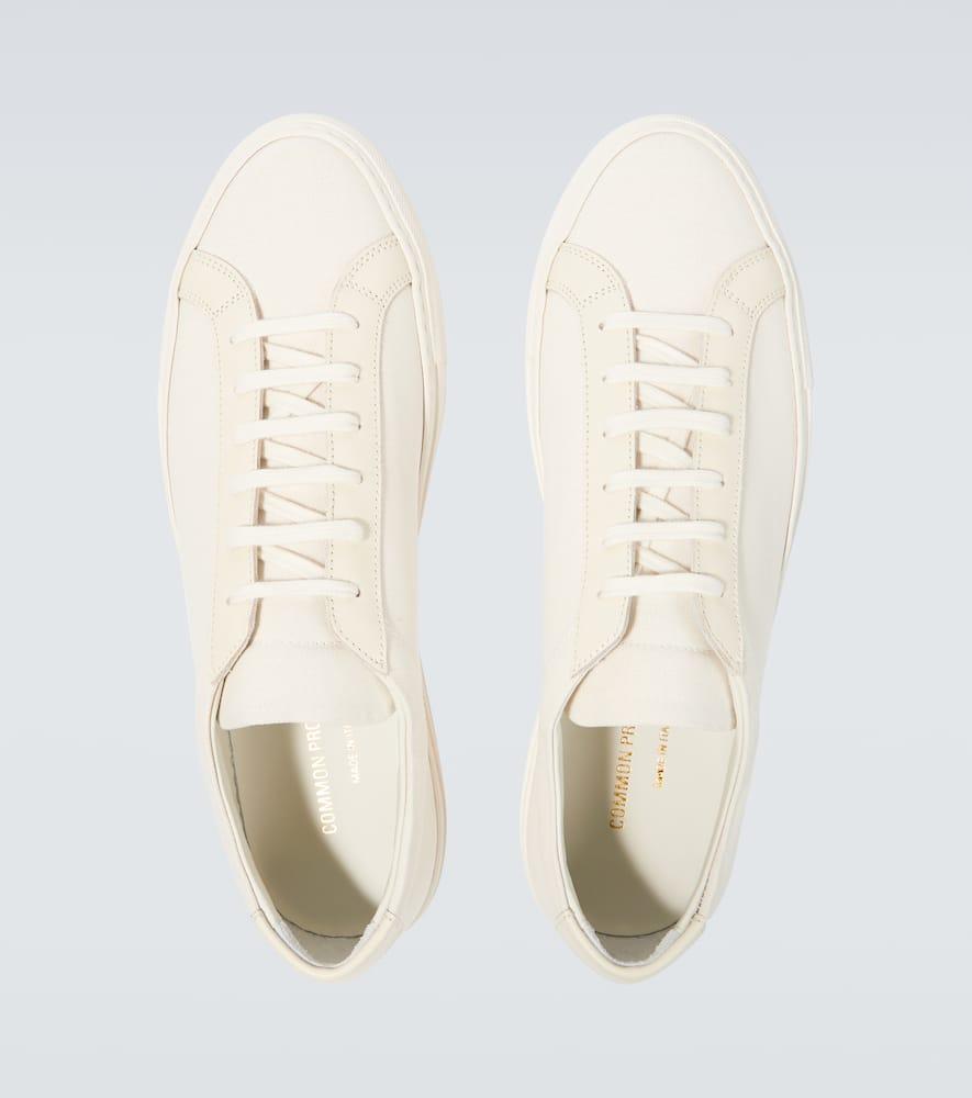 Achilles leather and canvas sneakers