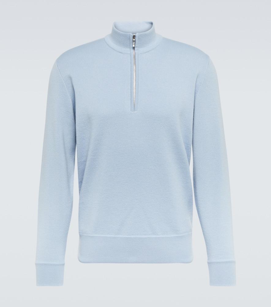 Ivrea cashmere half-zip sweater