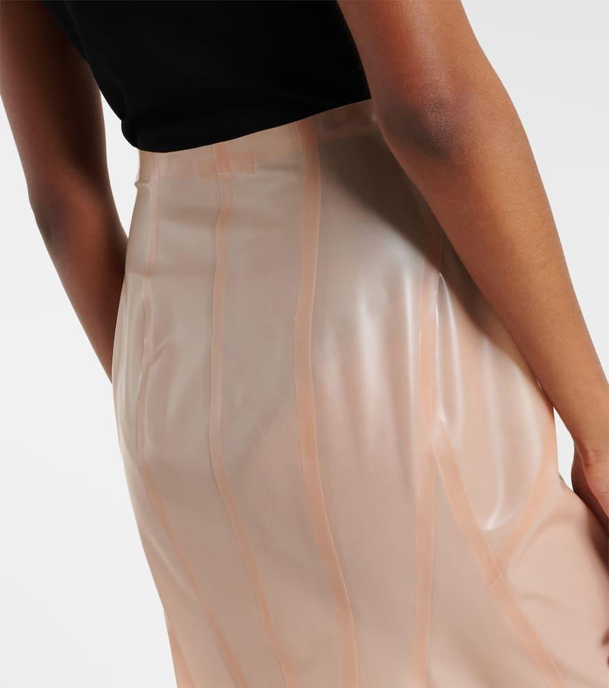 High-rise pencil skirt