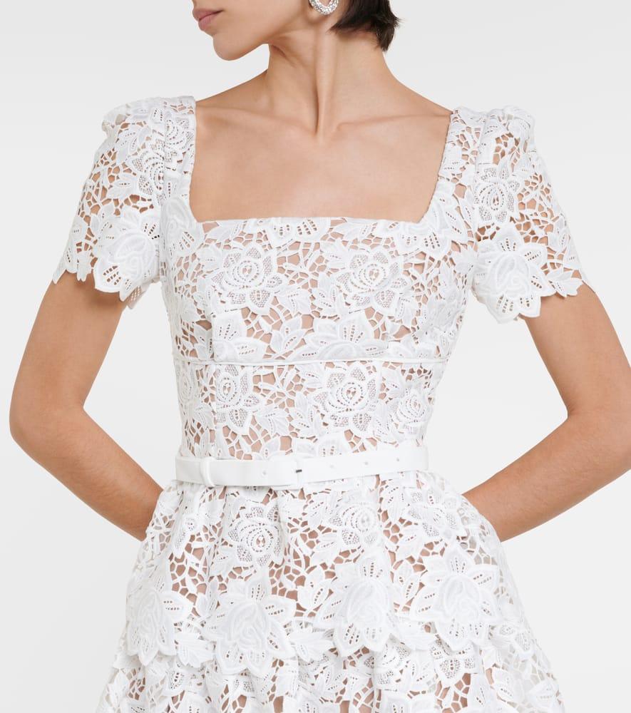 Bridal lace minidress