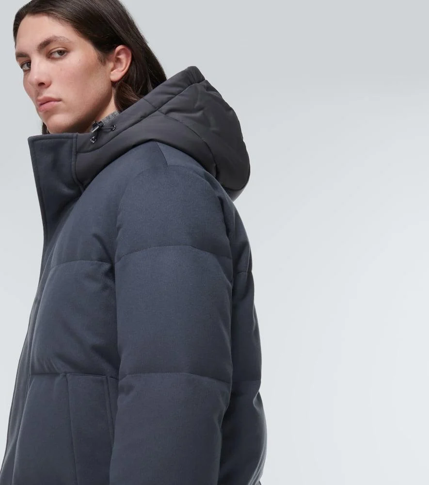 Snow Wander cashmere down jacket