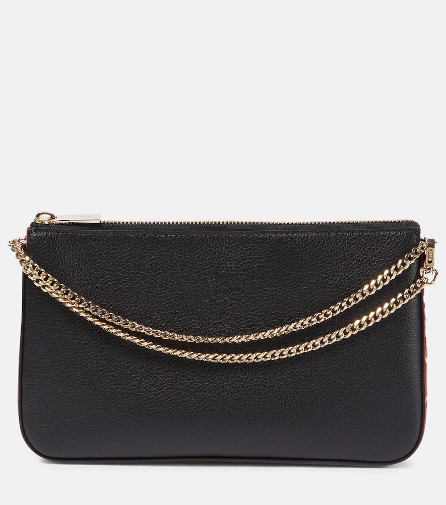 Loubila leather clutch