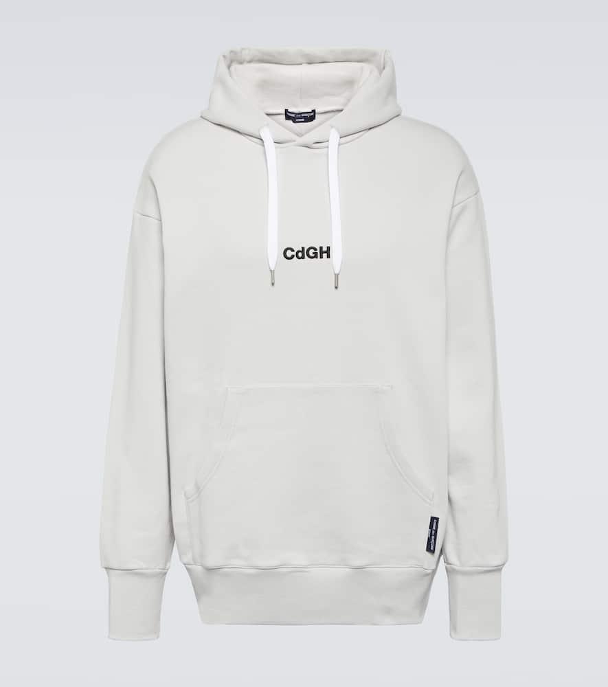 Logo cotton jersey hoodie