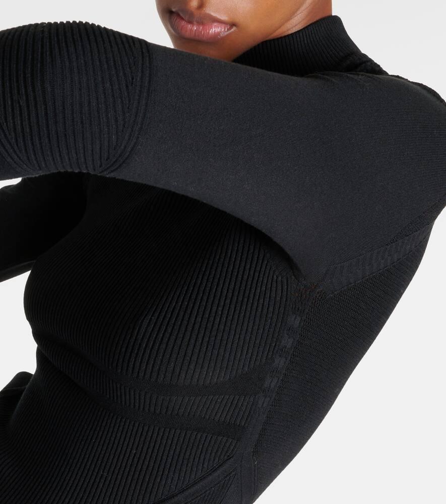 Ribbed-knit silk-blend sweater