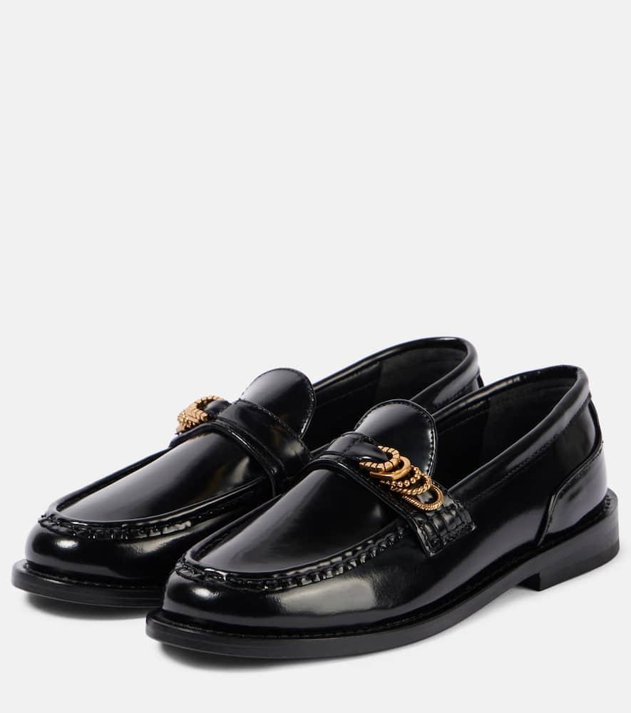 Modern Shine leather loafers