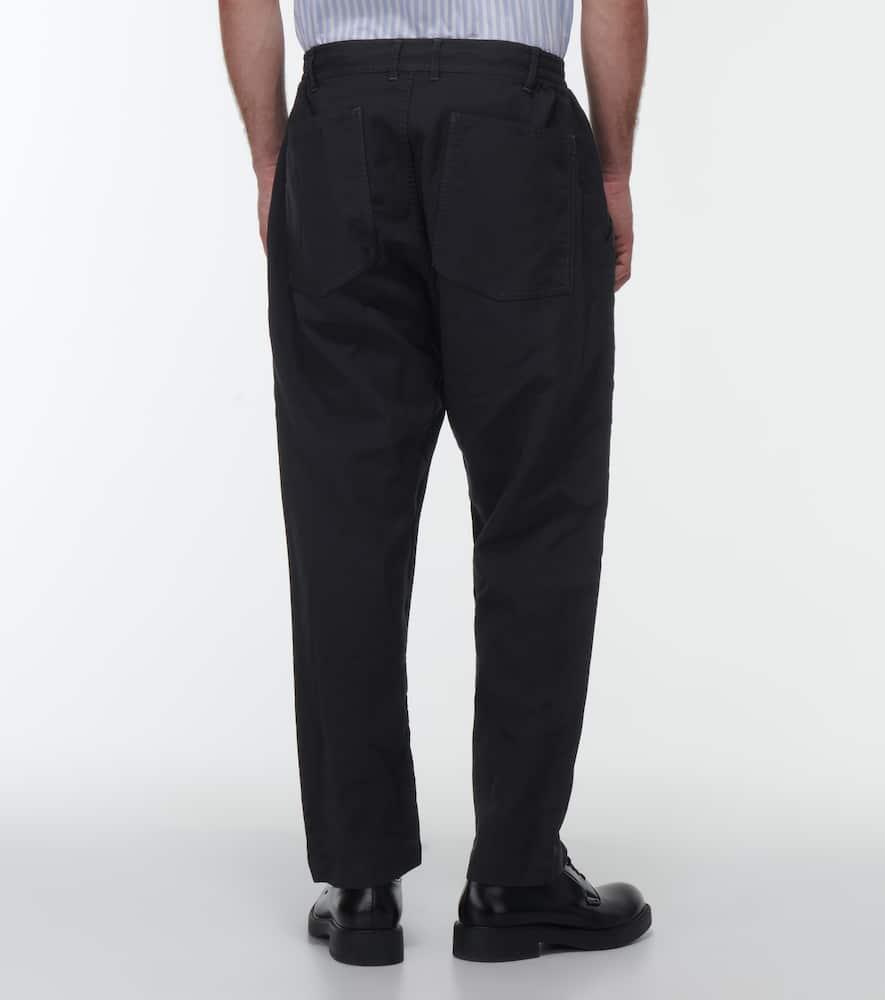 Mid-rise straight pants