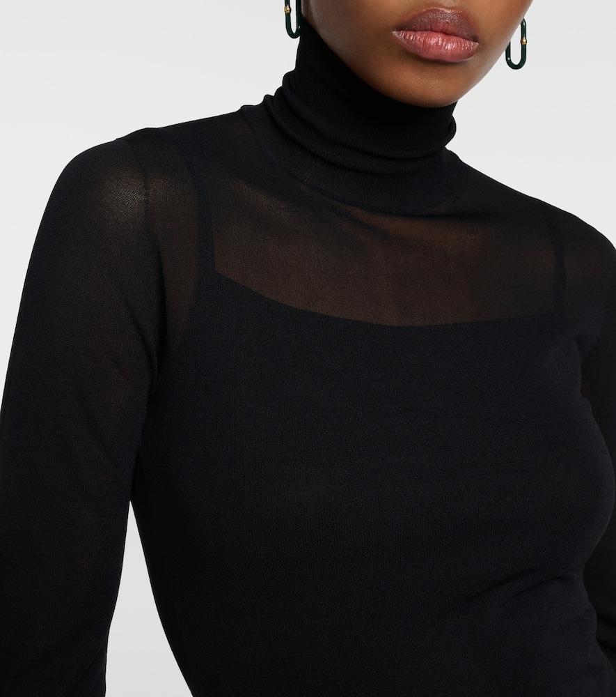 Fatuo jersey turtleneck top