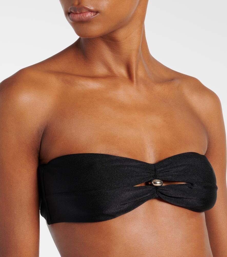 Embellished strapless bikini