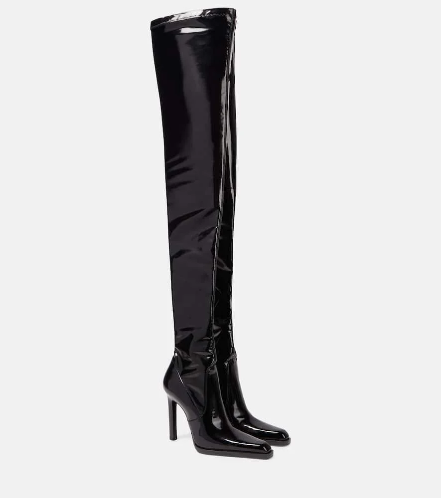 Nina patent leather over-the-knee boots