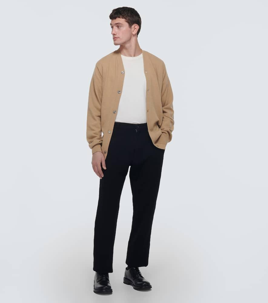 x Lacoste asymmetric wool cardigan