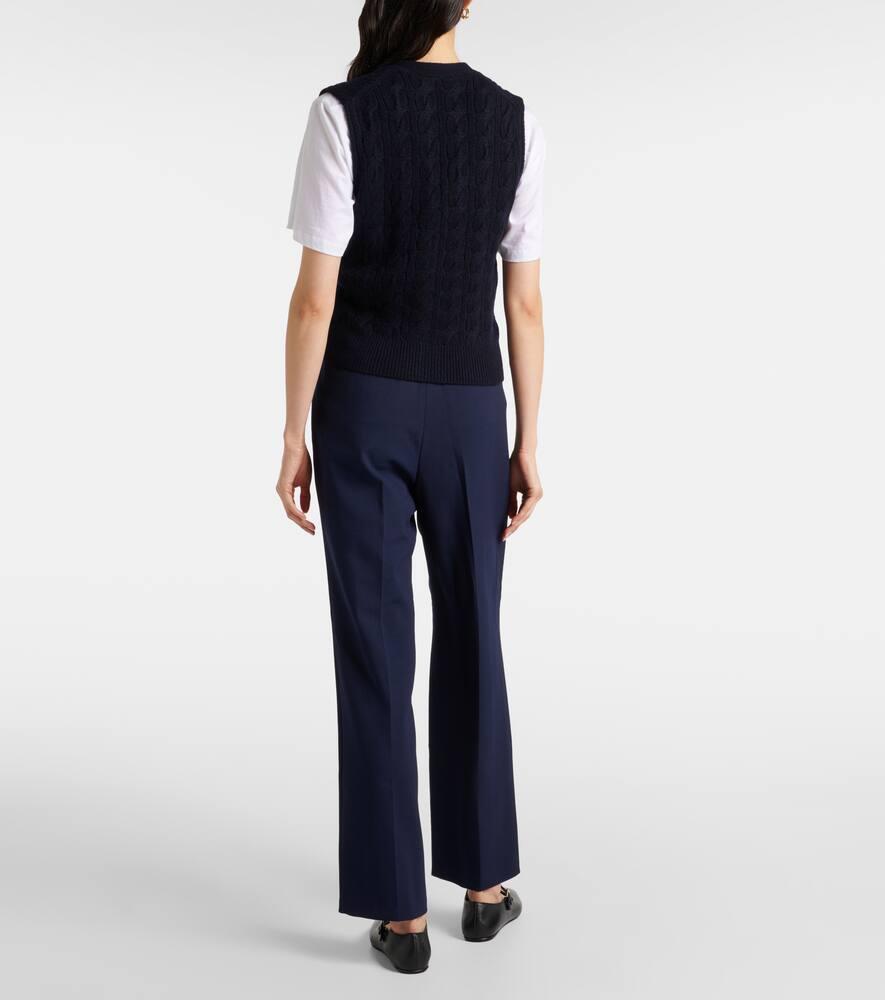 Wool and cashmere-blend vest