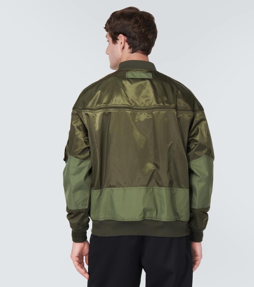 Nylon bomber jacket