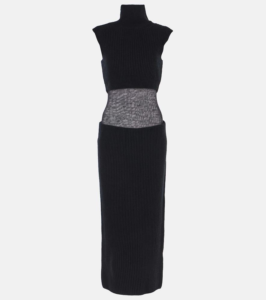 Arabba wool and cashmere midi dress