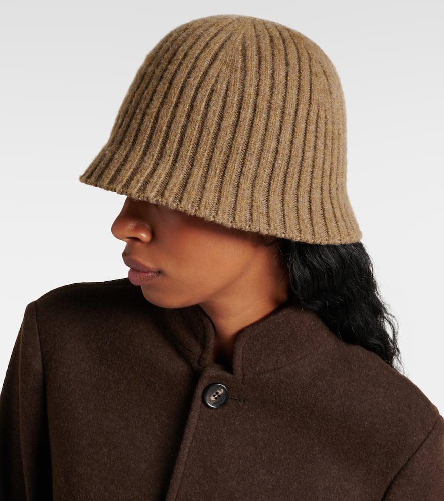 Ribbed-knit cashmere-blend hat