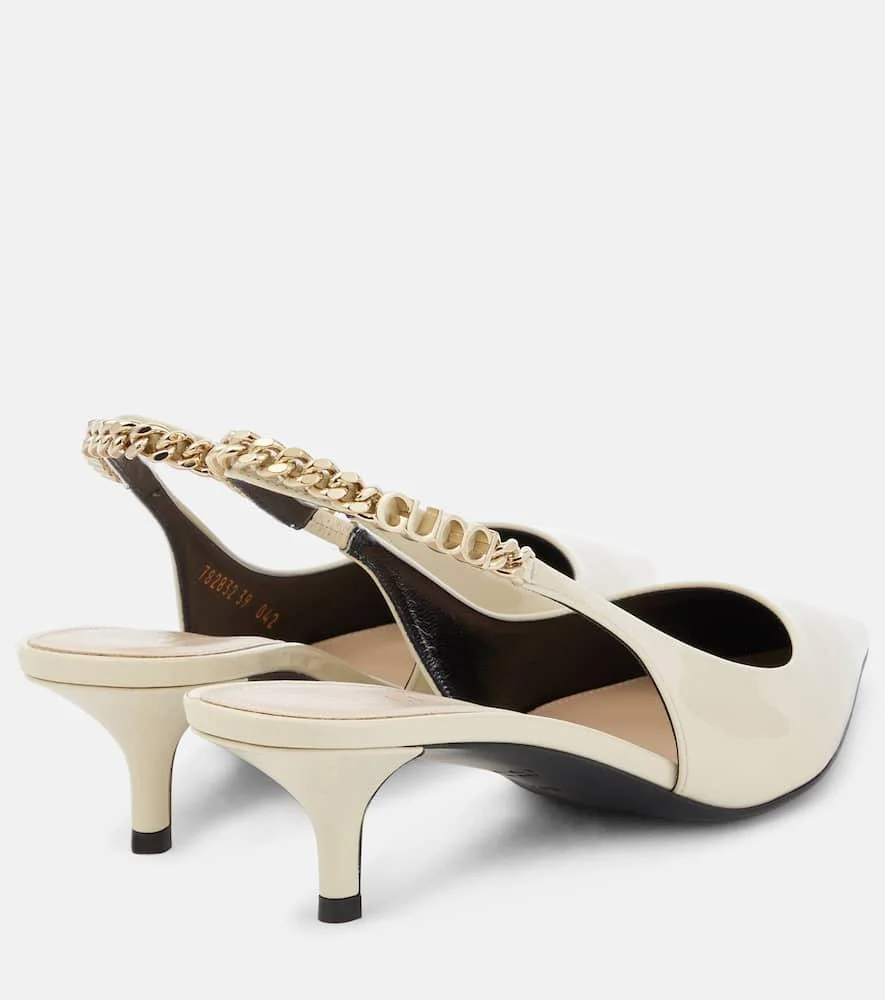 Gucci Signoria leather slingback pumps