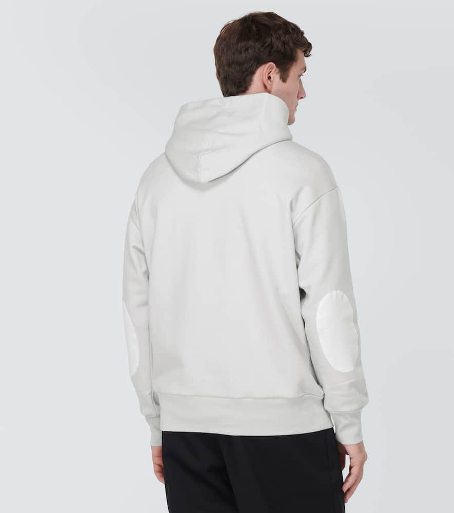 Logo cotton jersey hoodie