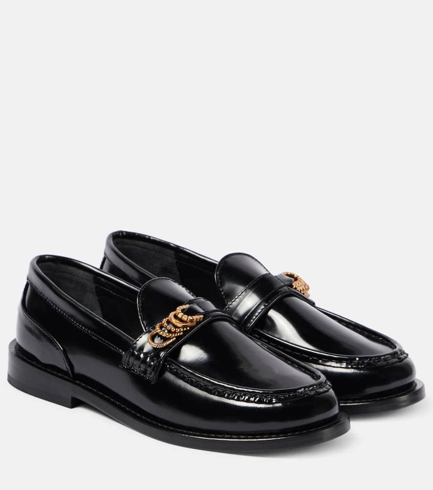 Modern Shine leather loafers