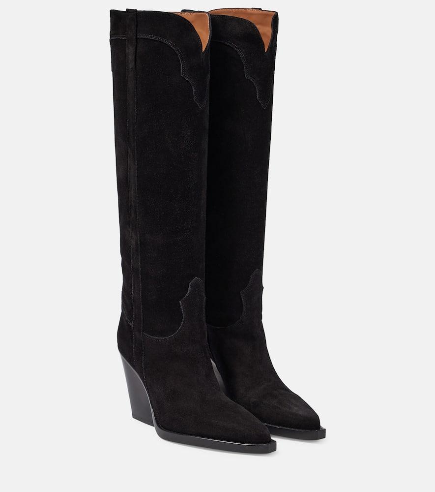 El Dorado suede cowboy boots