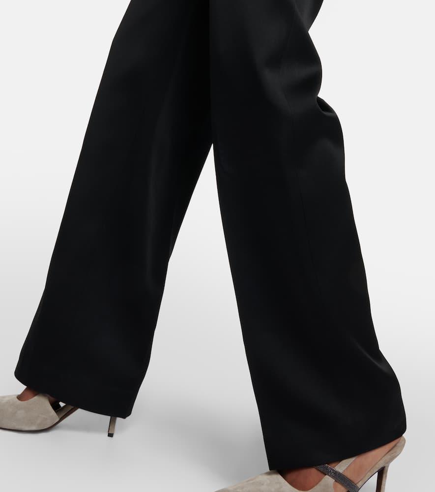 Mid-rise straight pants