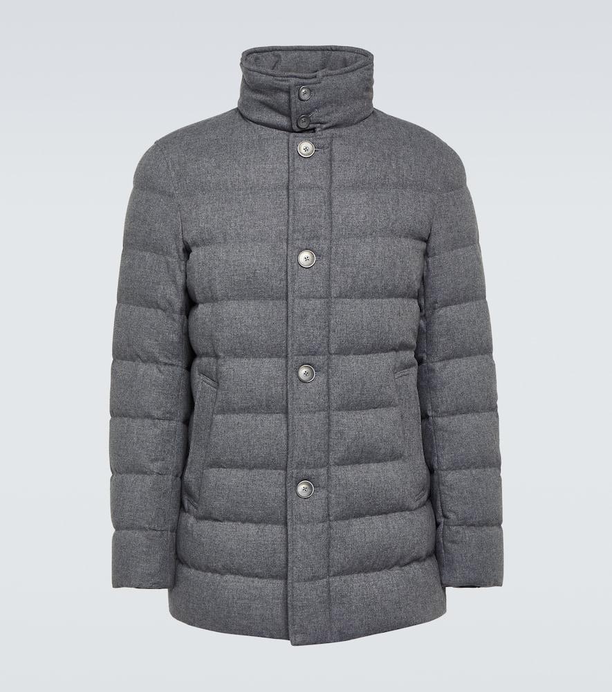 Cashmere-blend puffer jacket