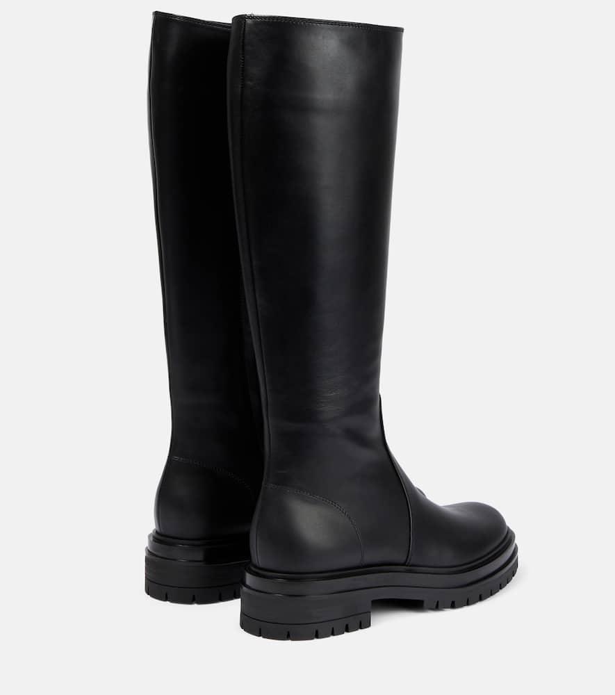 Knee-high leather boots