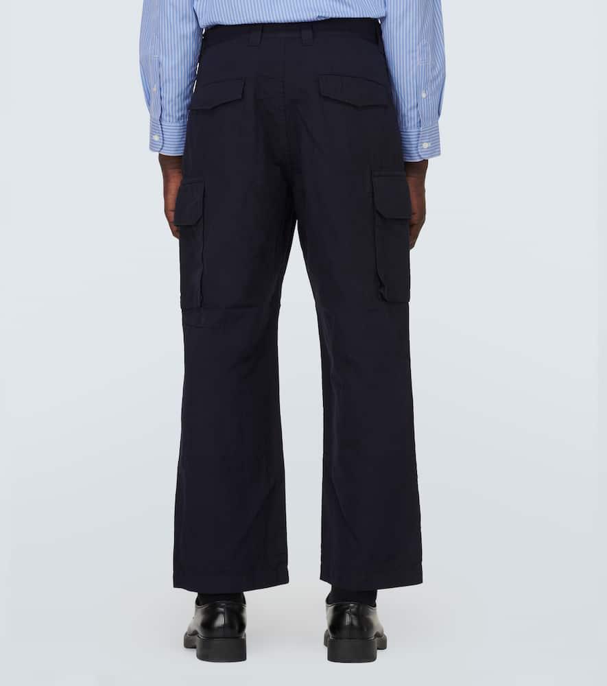 Cotton and linen cargo pants