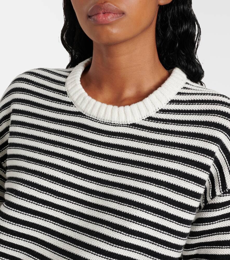 Boo striped cotton sweater