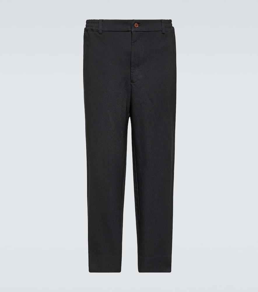 Mid-rise cropped pants