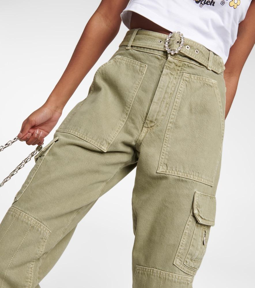 Gabardine cargo pants