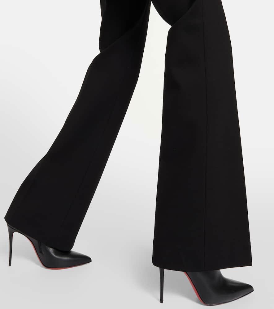 High-rise straight pants