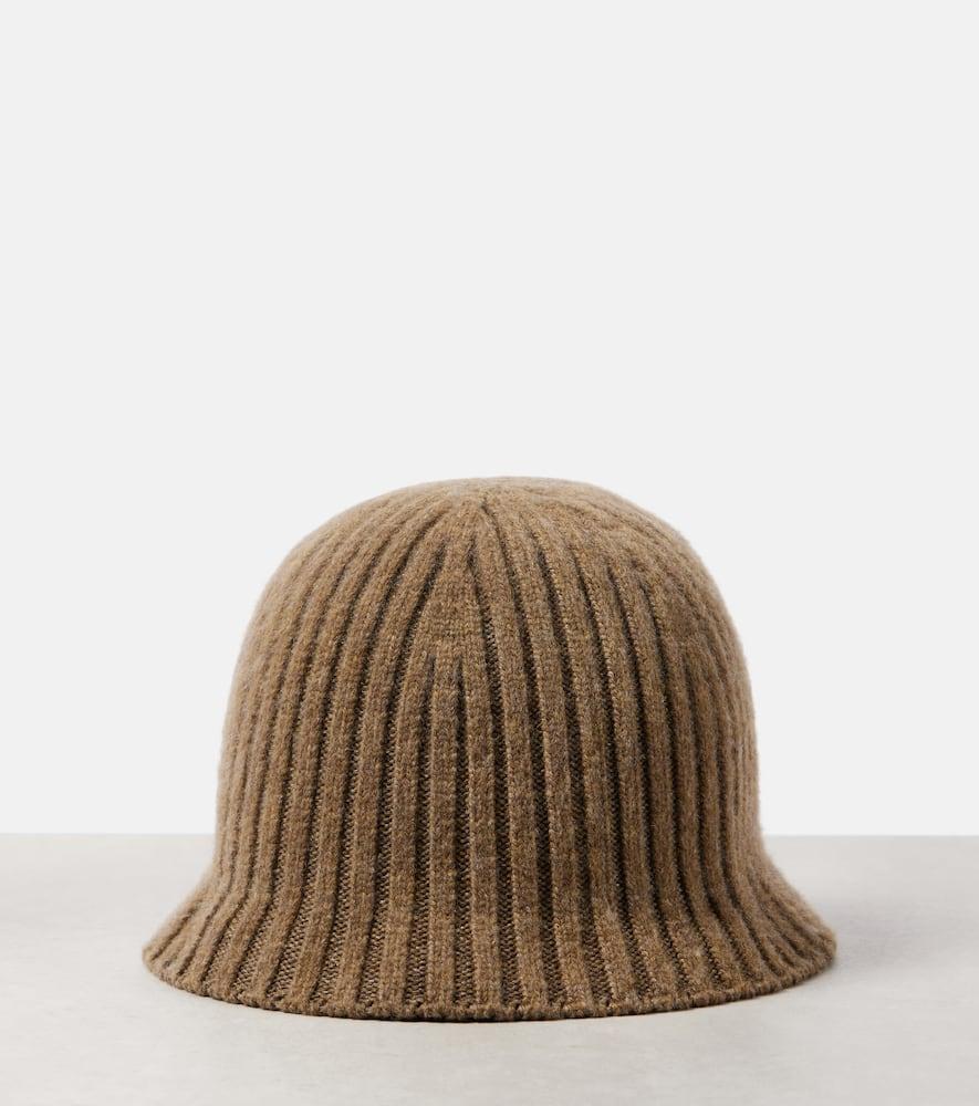 Ribbed-knit cashmere-blend hat