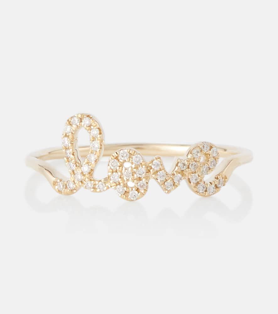 14kt gold ring with diamonds