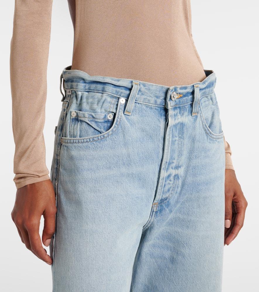 Gwendoline Scrunch high-rise wide-leg jeans