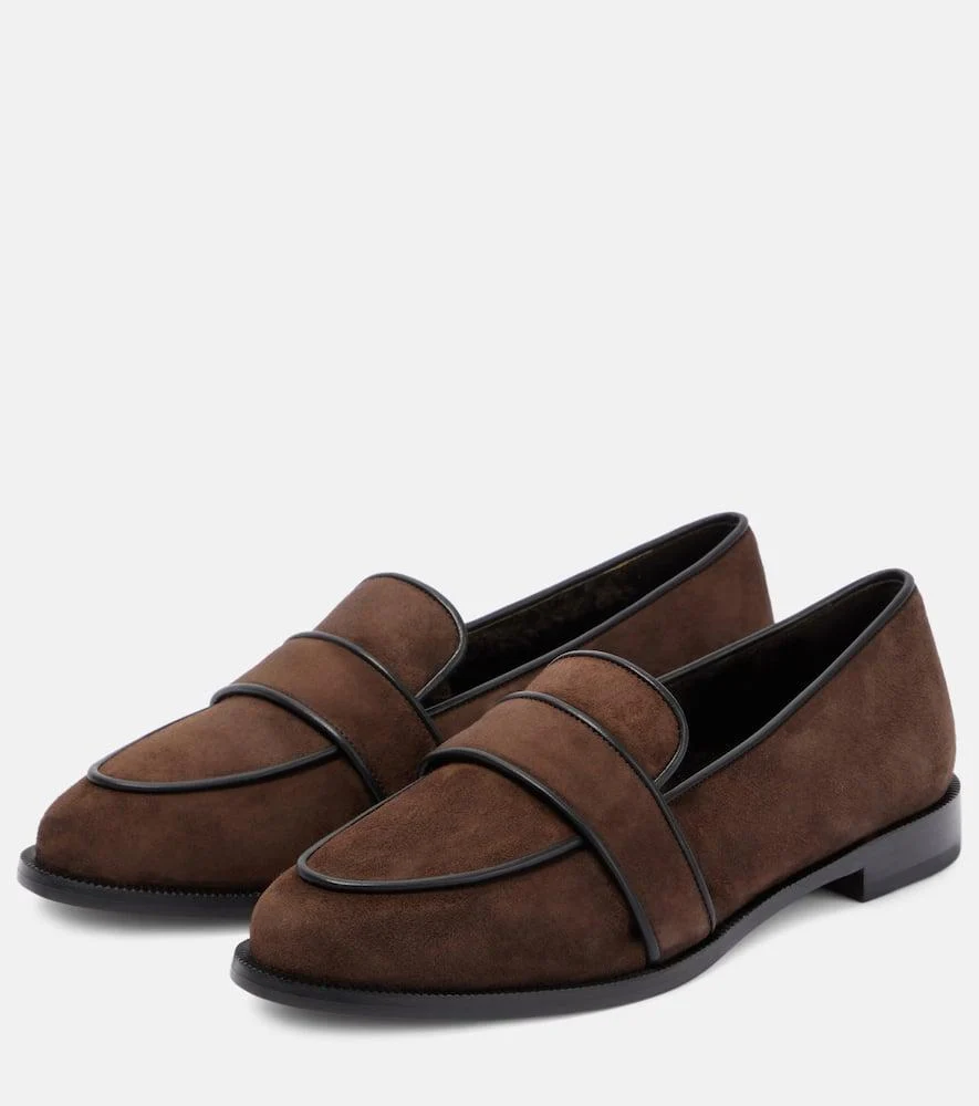 Martin shearling-lined suede loafers