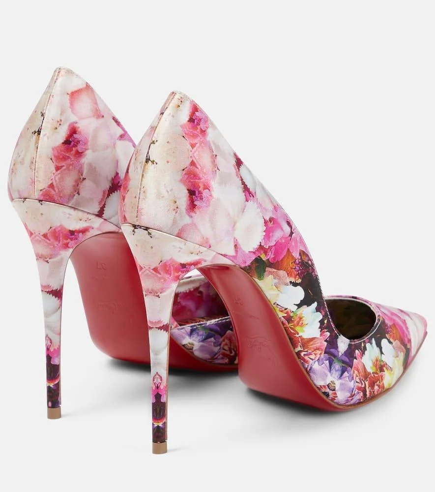 Iriza 100 floral crepe satin pumps