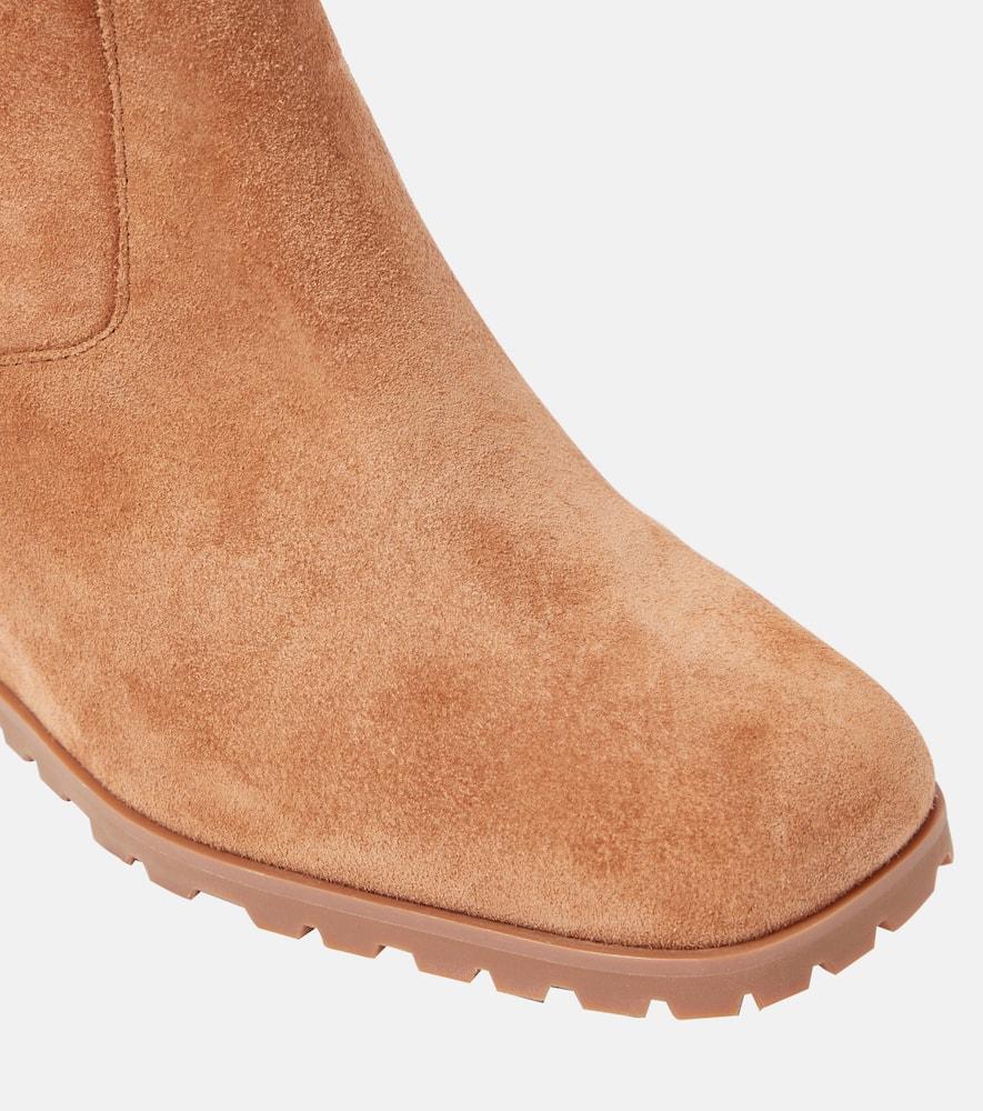 Avery suede wedge ankle boots