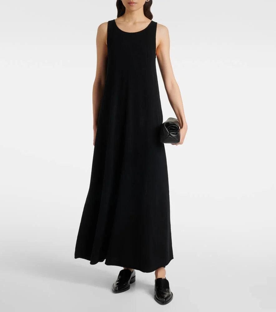 N°386 Elisa Short cashmere maxi dress