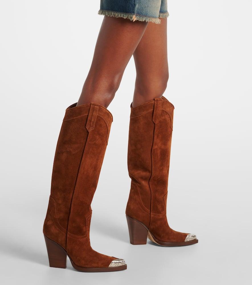 El Dorado embellished suede cowboy boots