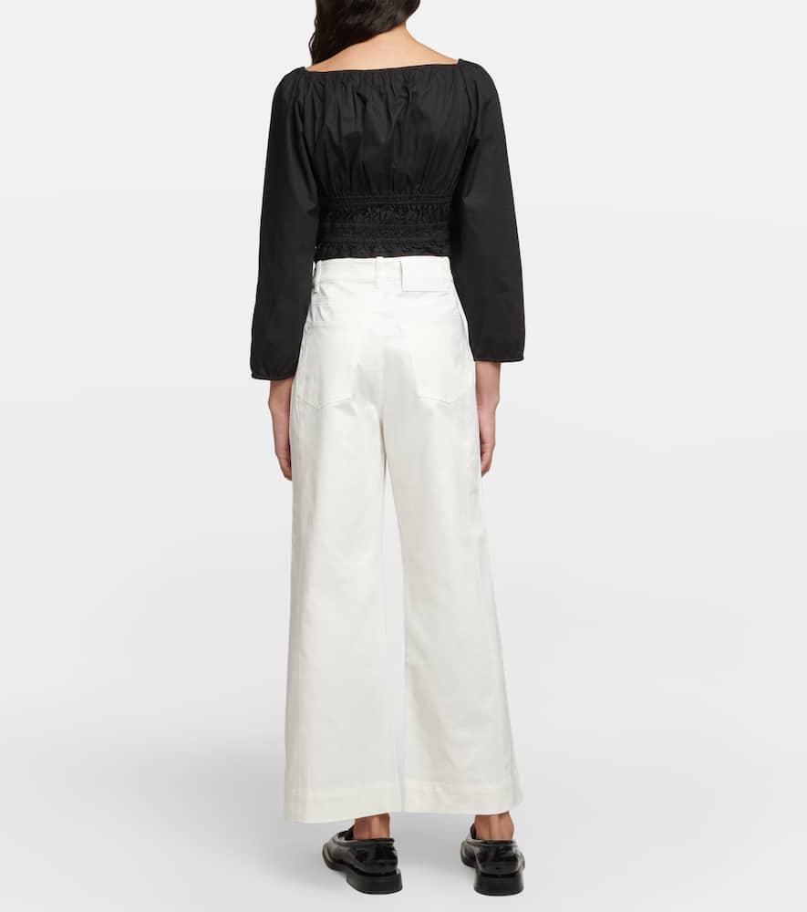 White Label high-rise wide-leg jeans