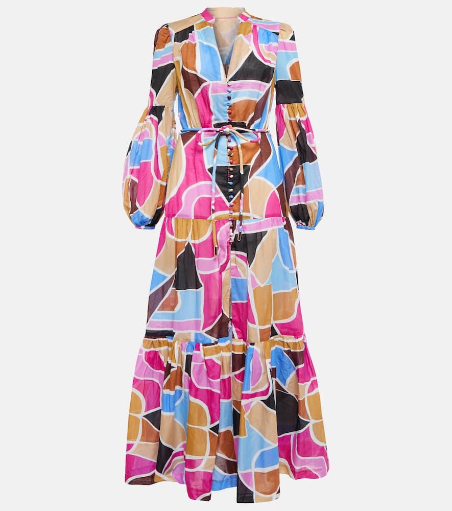 Le Reve printed cotton maxi dress