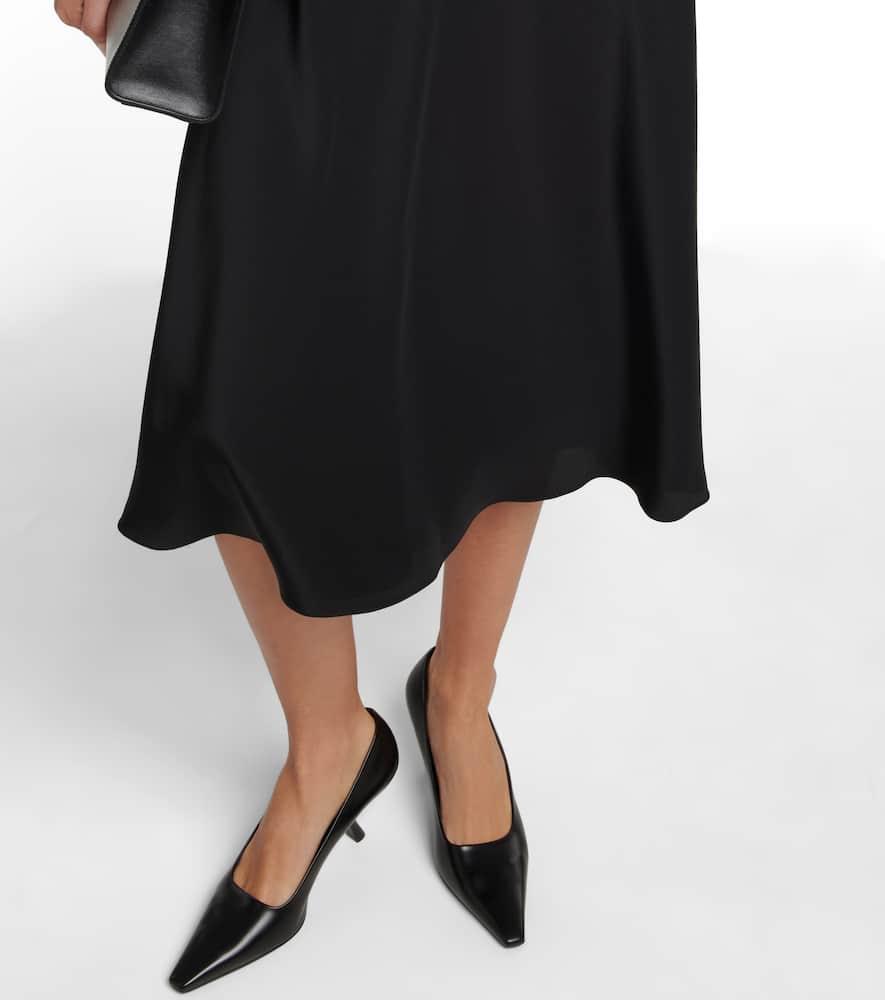 Medela silk satin midi skirt