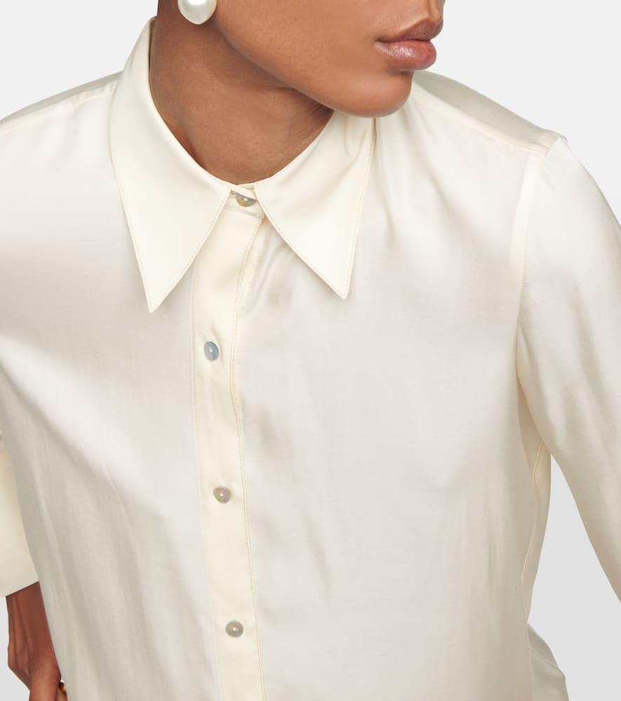 Silk-blend shirt