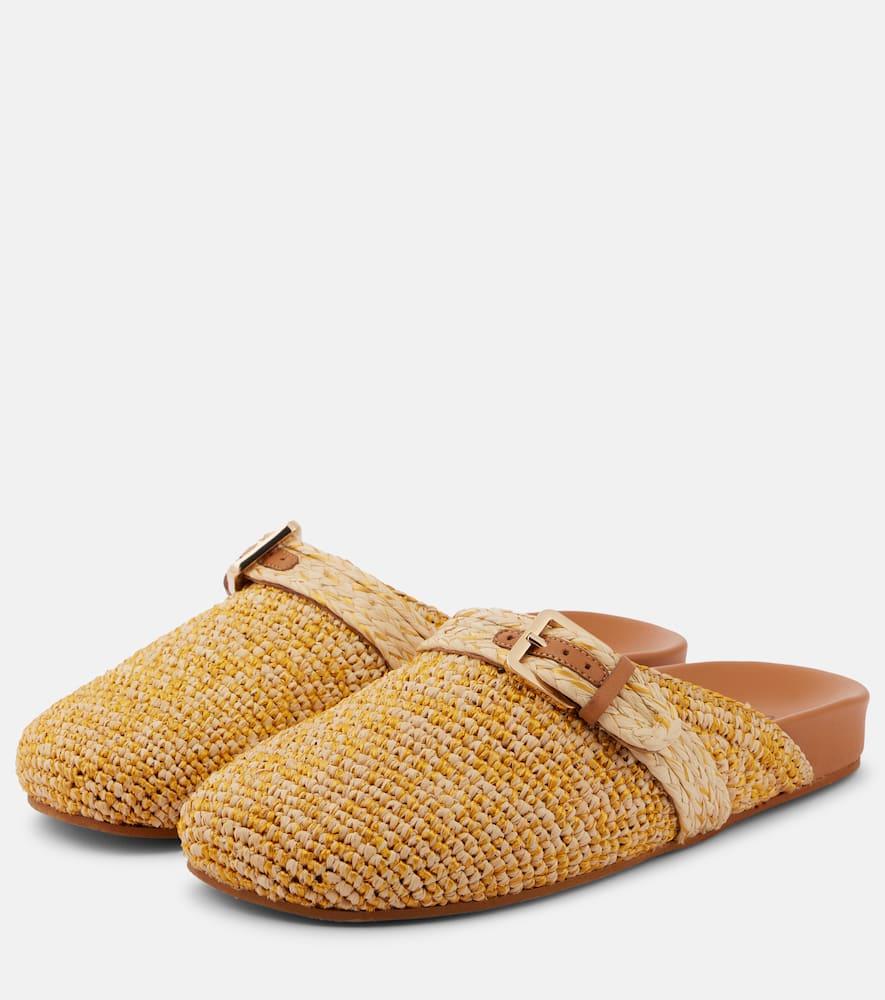 Quinta raffia mules