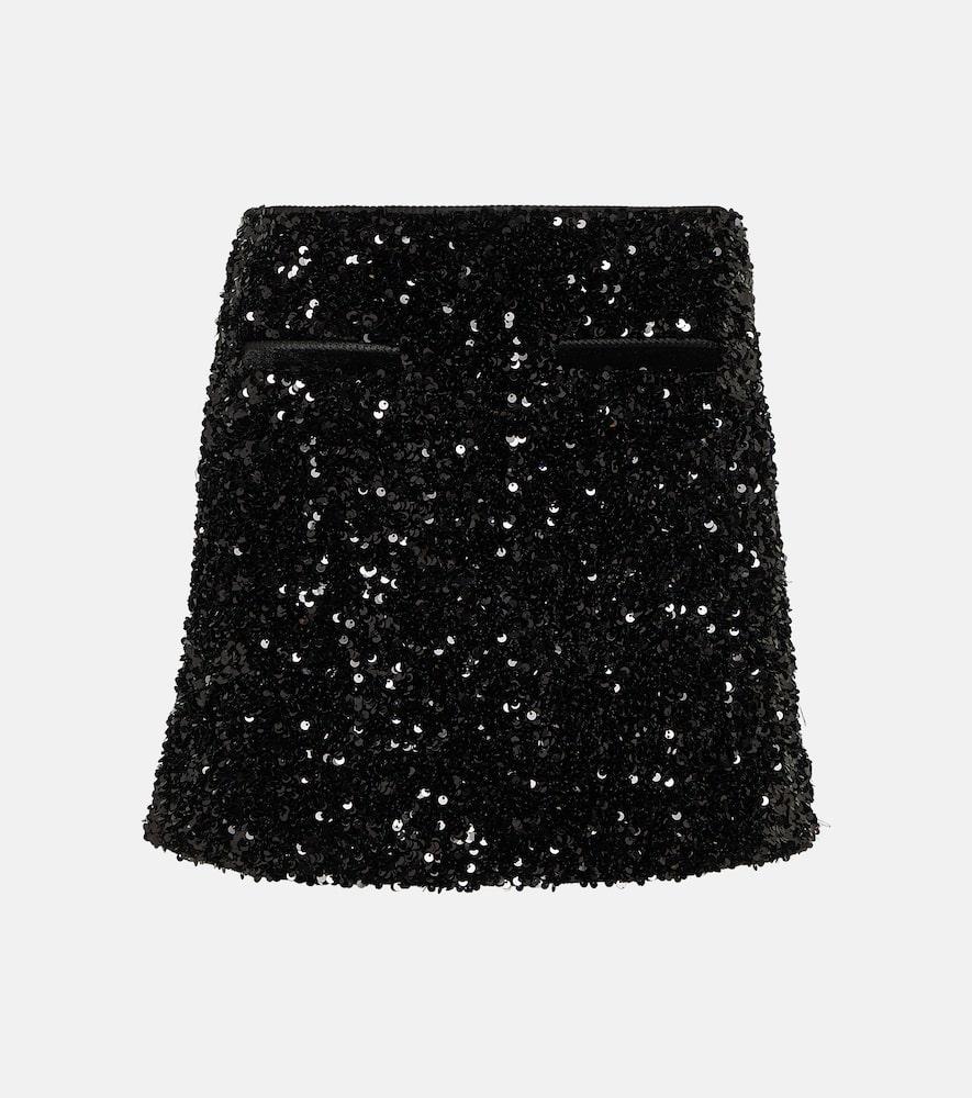 Sequined miniskirt