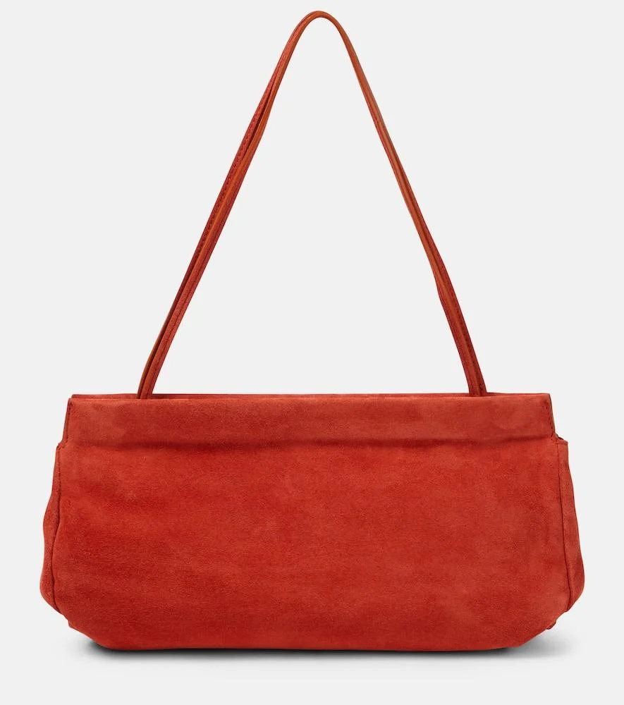 Abby Small suede shoulder bag