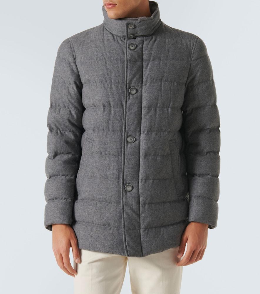 Cashmere-blend puffer jacket