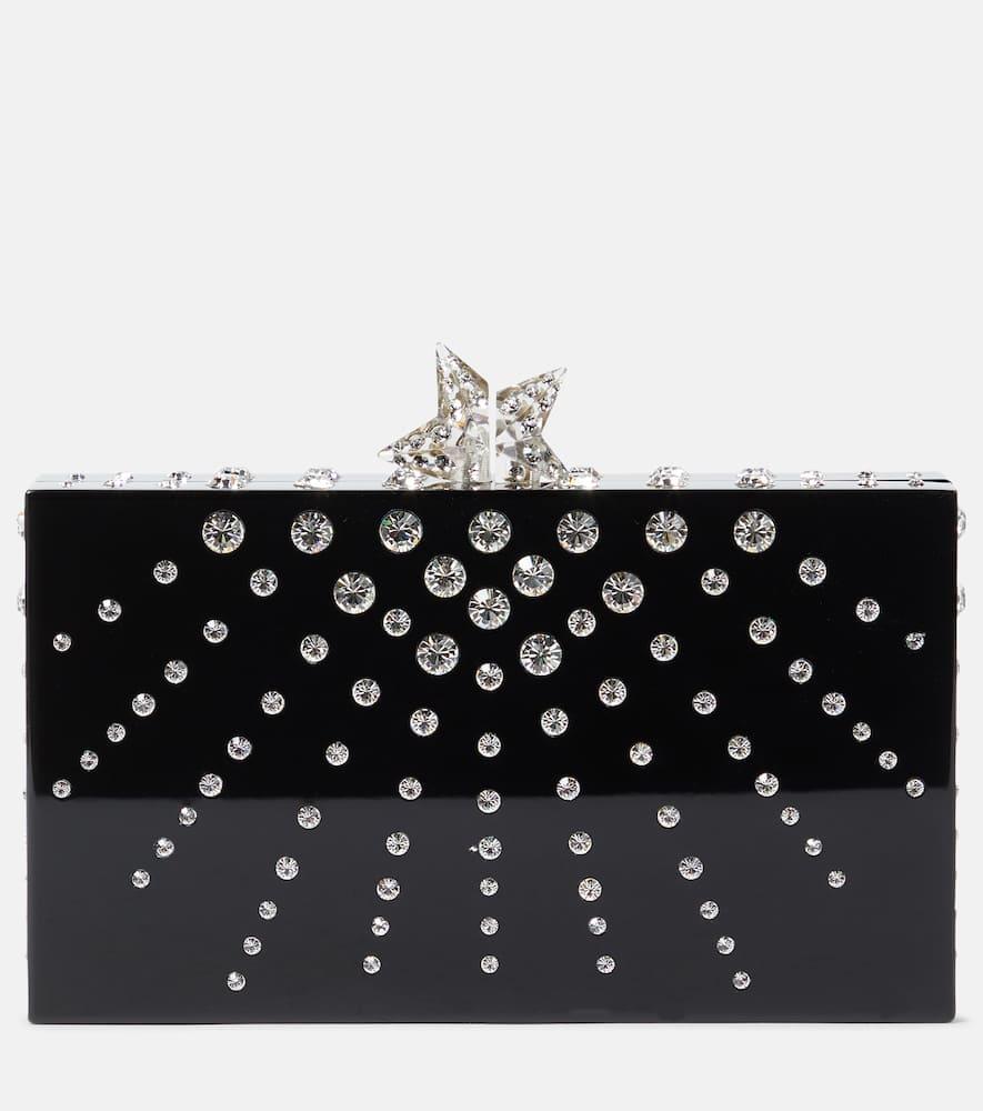 Starlight crystal-embellished clutch