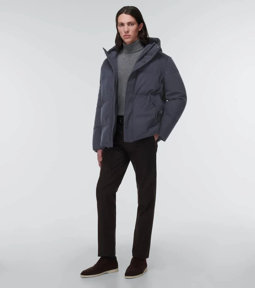 Snow Wander cashmere down jacket