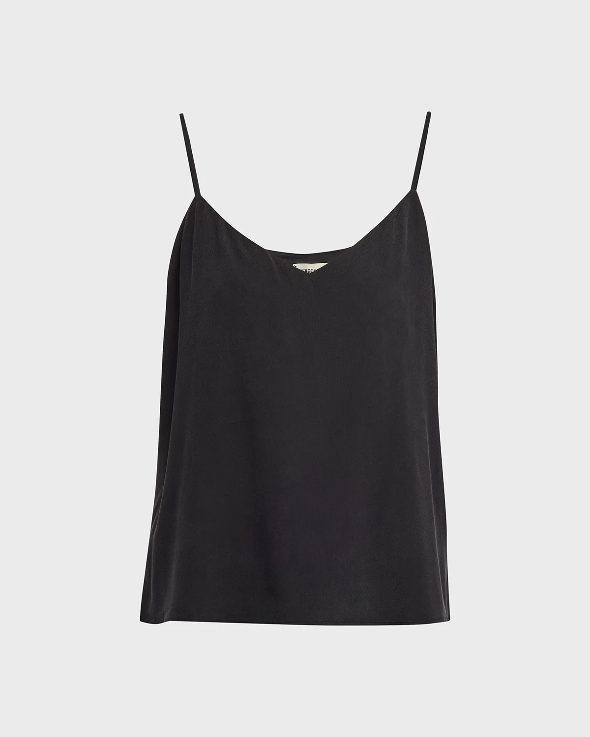 Jane V-Neck Spaghetti-Strap Silk Tank