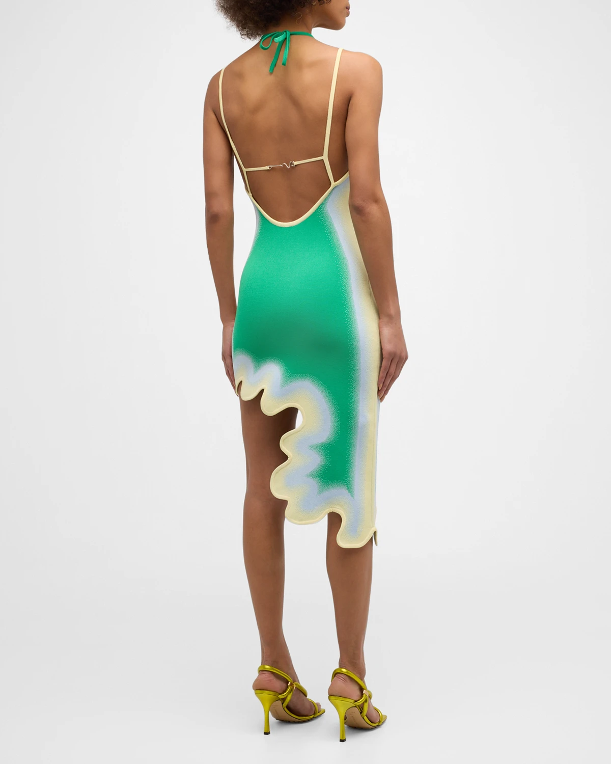 Lotus Short Wavy Asymmetric Dress